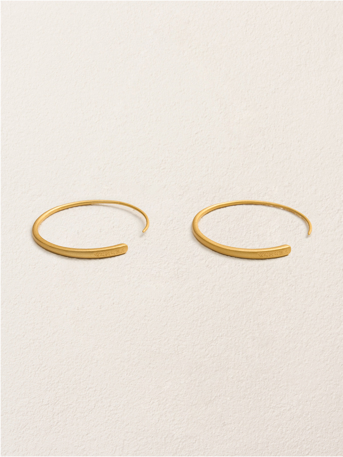 Traditional Gilded Silver Earrings
