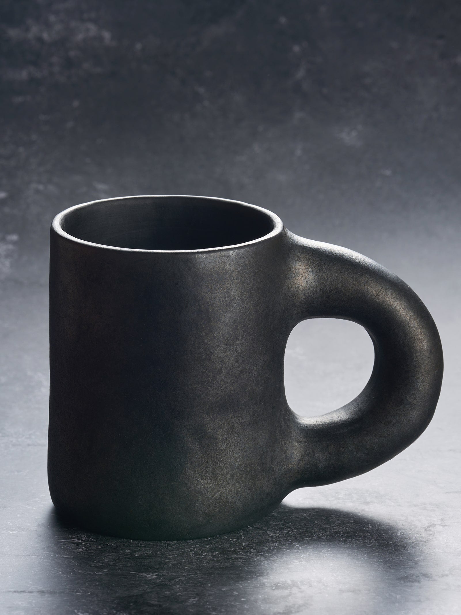 Black Clay Mug