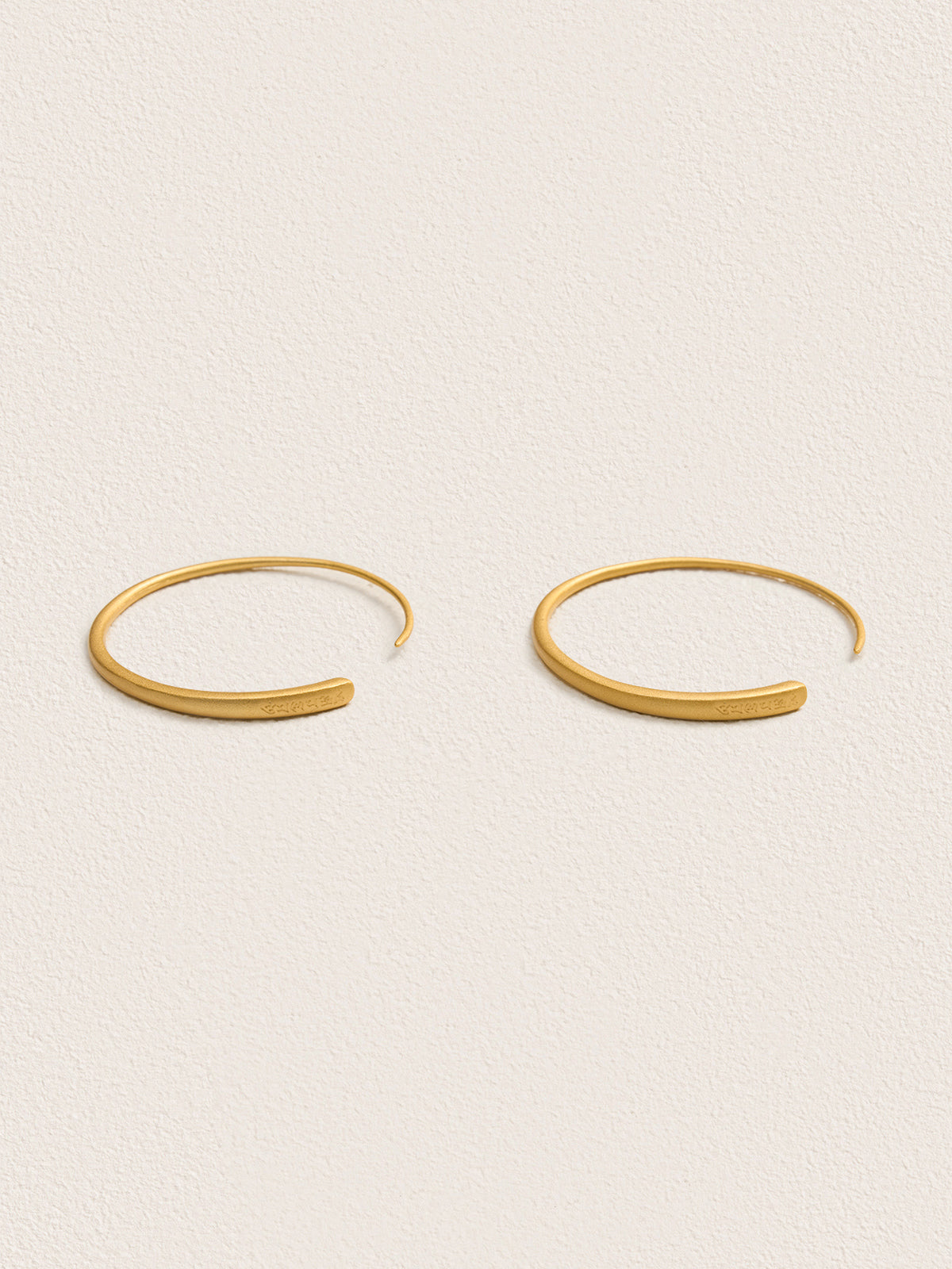 Traditional Gilded Silver Earrings