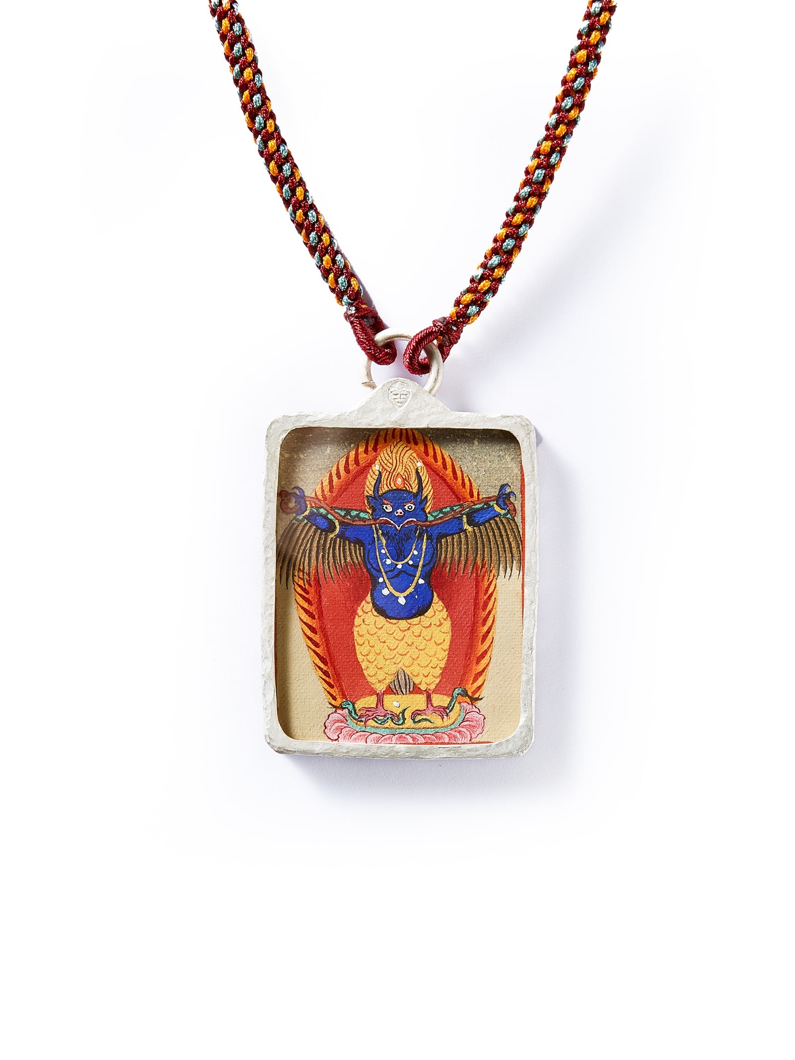 Hand Painted Necklace: Garuda