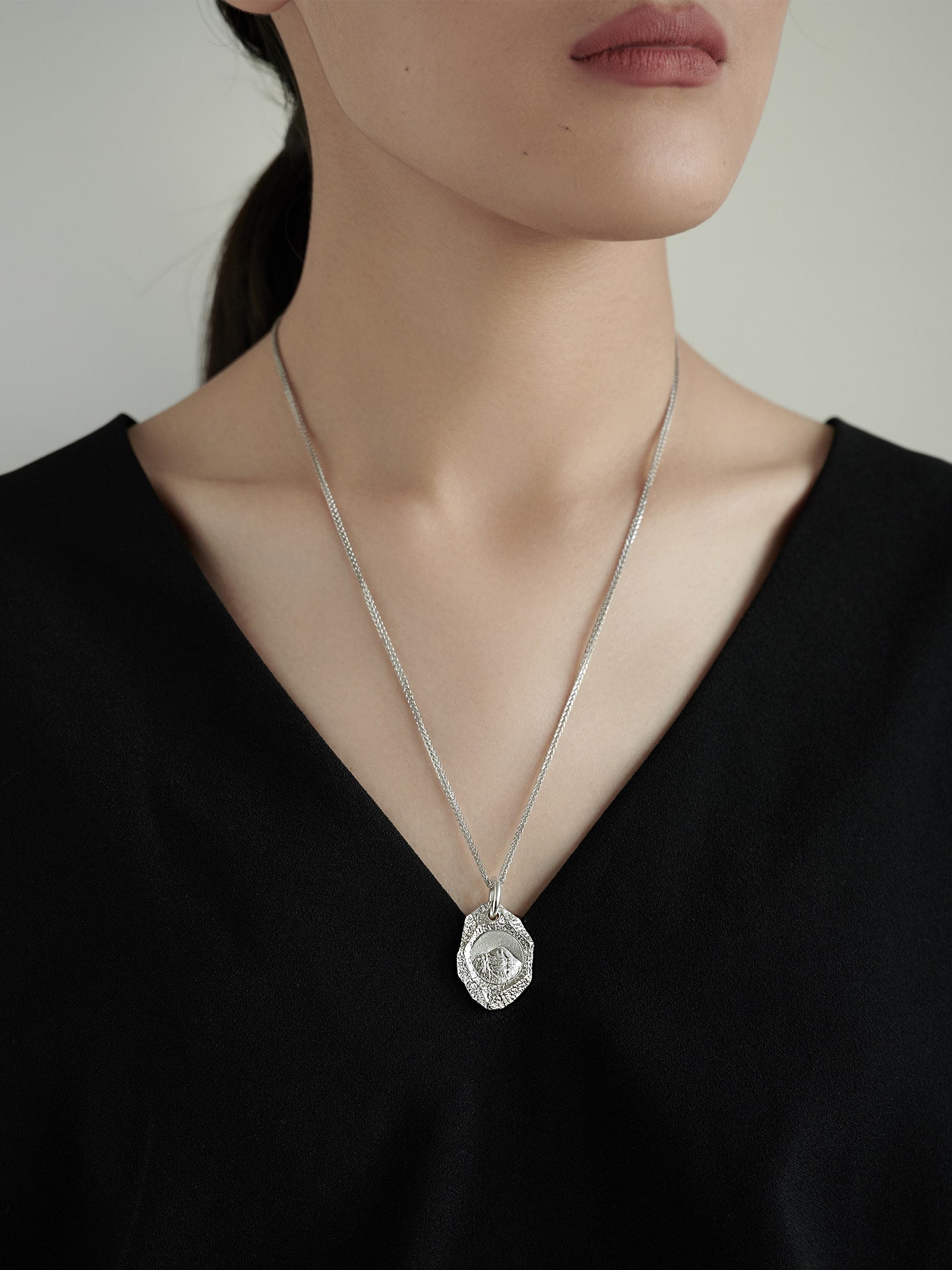 Mount Kailash Necklace--Silver