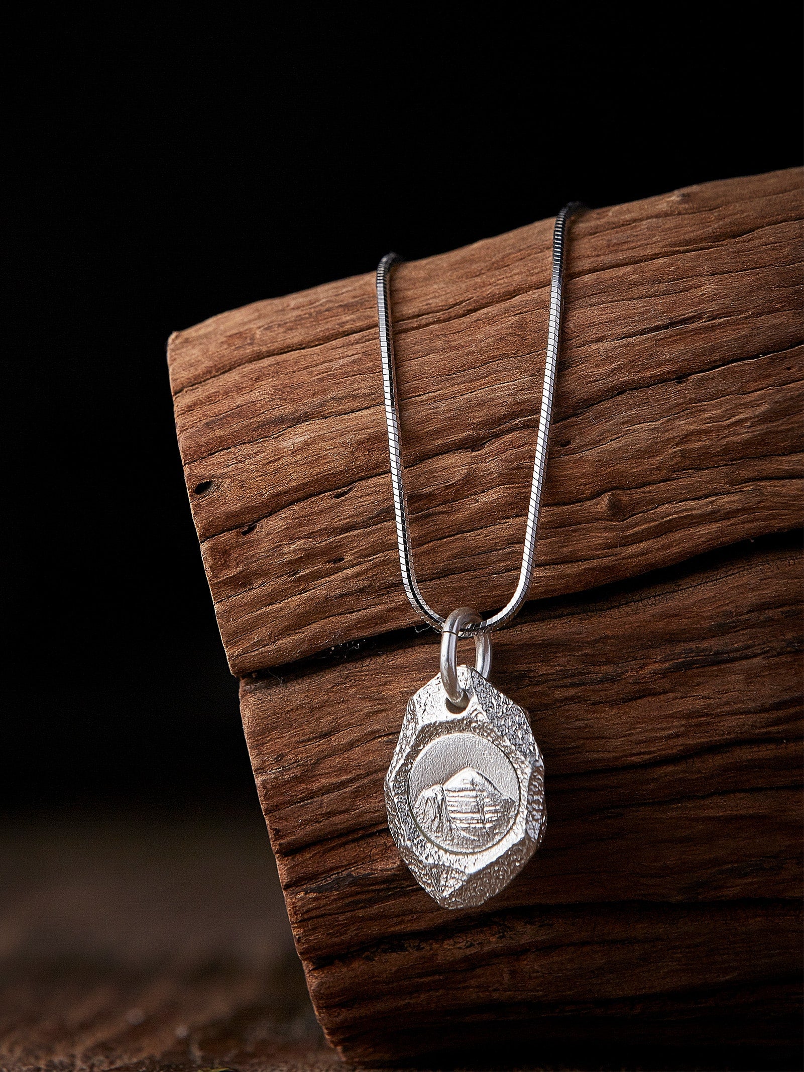 Mount Kailash Necklace--Silver