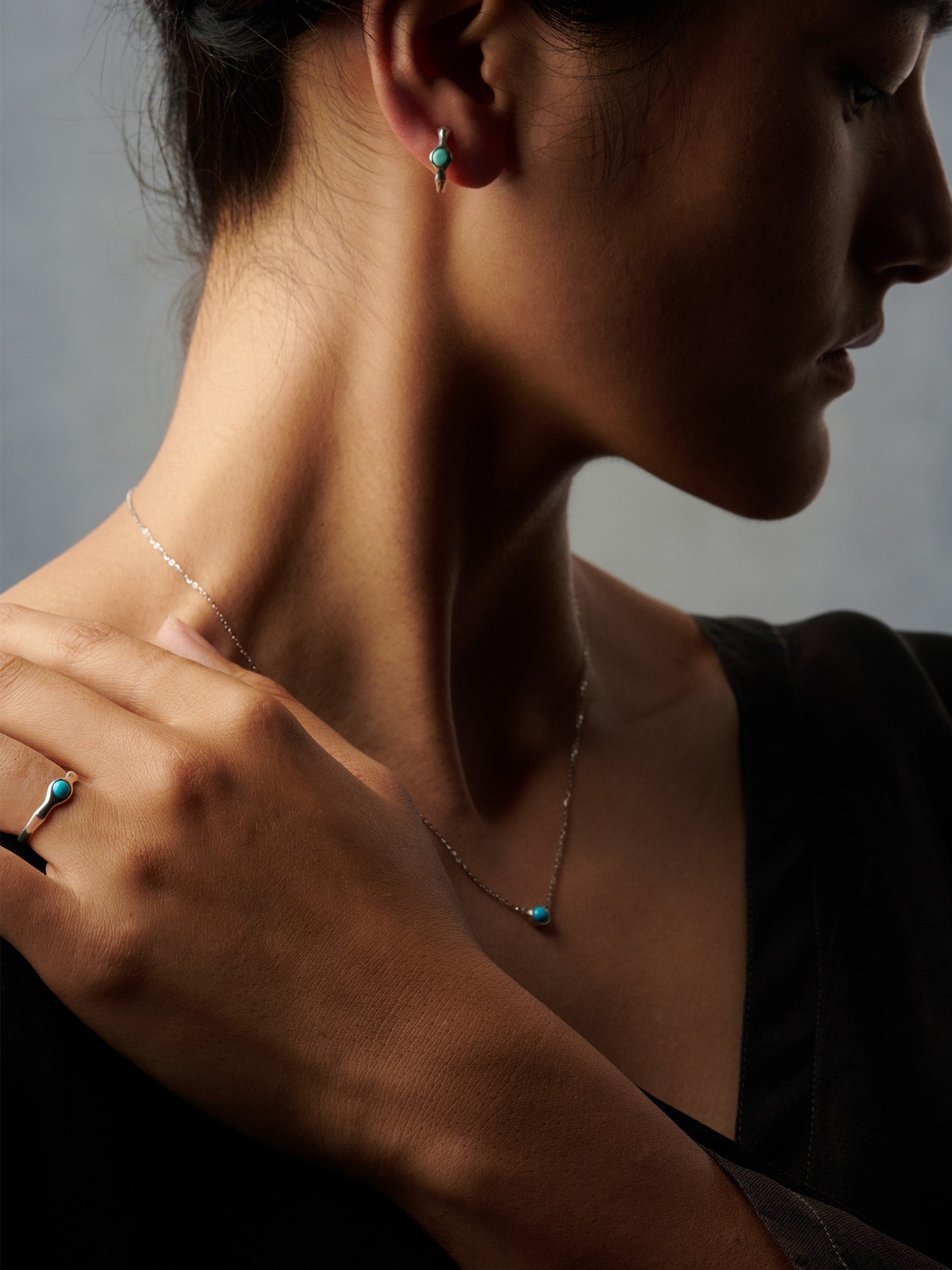 Embellish the Barren Earth Turquoise Ring