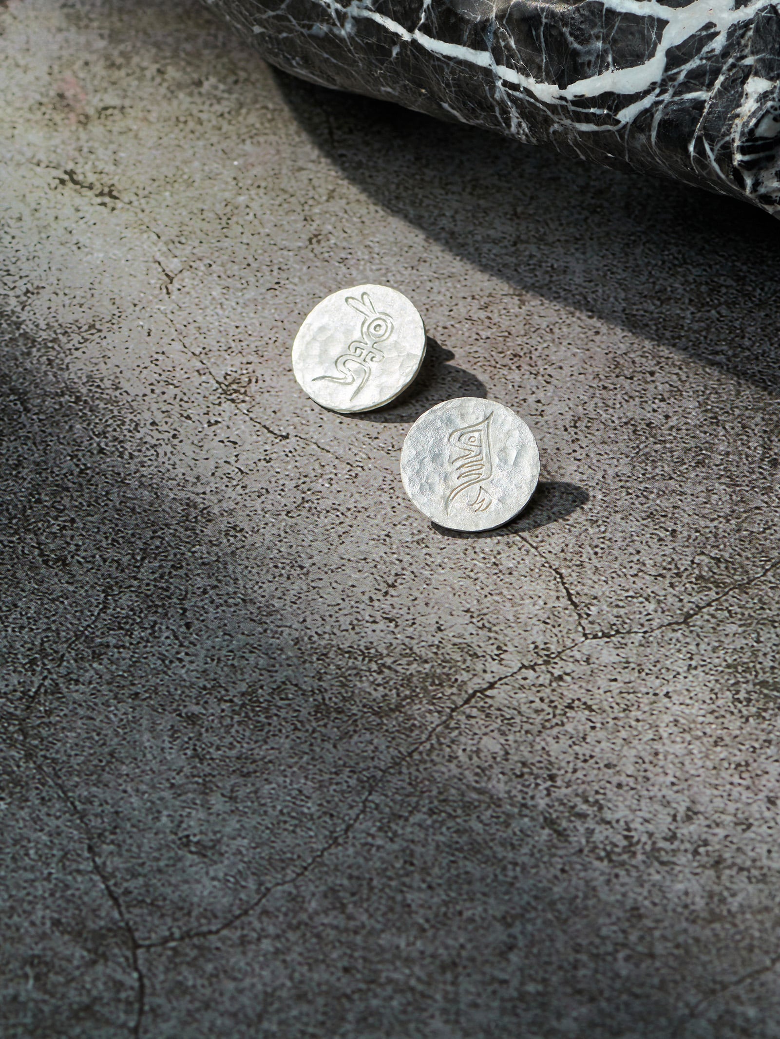 Sun Bird & Moon Rabbit Earrings