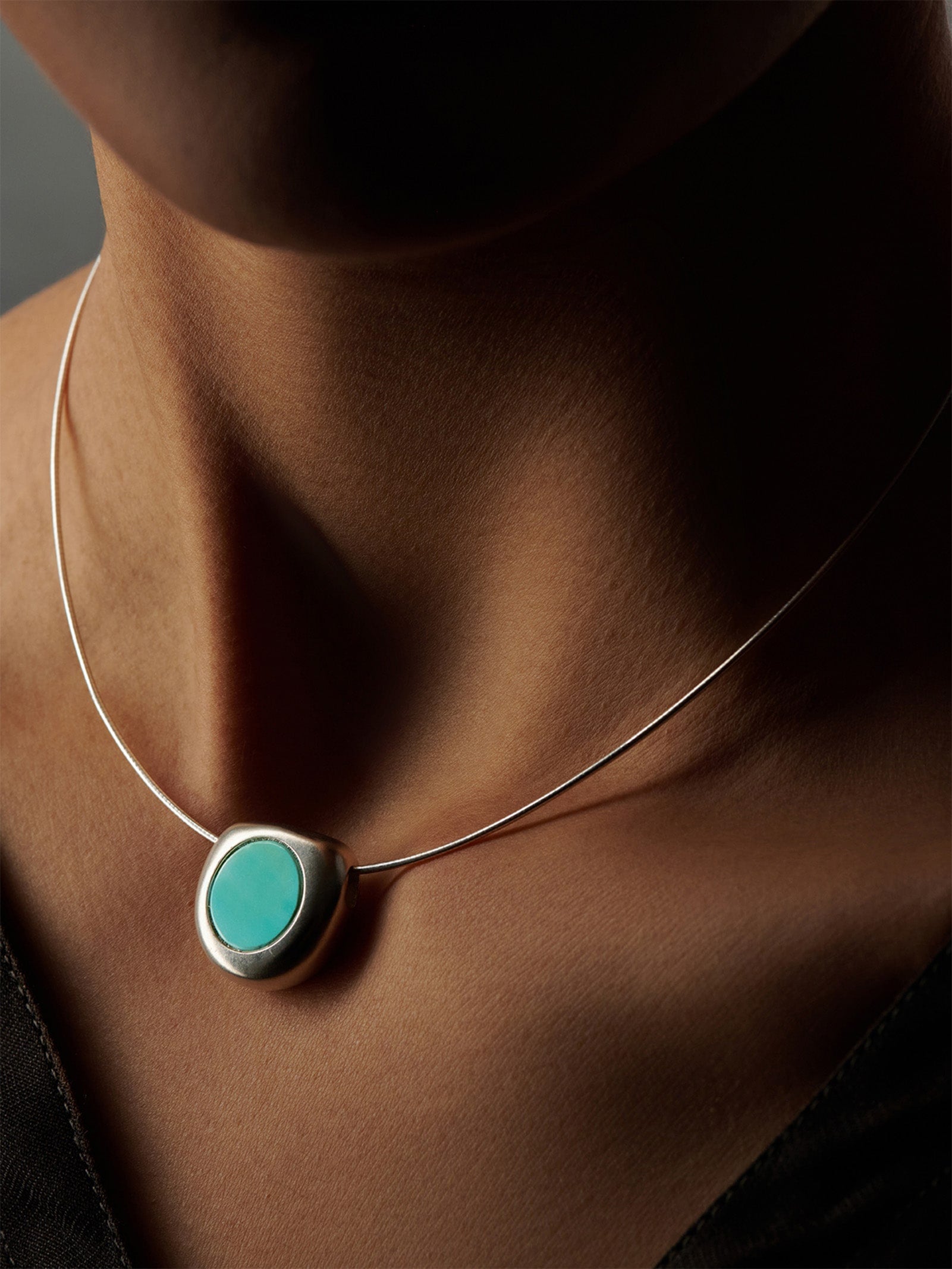 Round Turquoise Necklace